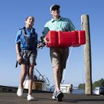 Scepter 08669 Rectangular 12 Gallon Low Profile Marine Fuel Tank For Outboard Engine Boats, 24.5" x 18" x 11.5", Red