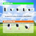 Solar Panel for eufy Camera,Security Camera, 4W Solar Panels for eufyCam E, 2/2Pro, 2C/2C Pro, soloCam E20/E40, IP65 Waterproof USB-C Solar Panel Charger for eufy with Micro USB & Rubber Plug (4 Pack)