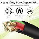 30 Amp Generator Transfer Switch Kit,10-Circuits,7500W,Indoor&Outdoor,NEMA 3R,Include 10 Foot Cord and 30 Amps Inlet Box,Easy to Install,5 Years Warranty,Generator Transfer Switch 30 amp kit