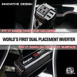 Energizer 150 Watt Dual Power Inverter, DC 12V to 110V AC Converter, Modified Sine Wave Car Inverter, 110 Volts AC Outlet, with 2 USB Ports and Car Cigarette Lighter Adapter