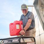 Scepter SmartControl 5 Gallon 18.9 Liter Plastic Dual Handle Diesel Gas Container Jug with Controllable Flow Nozzle Spout, 4 Pack, Red