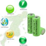 Yibatopow 8 Packs Ni-MH 2/3AAA 1.2v 200 mah Rechargeable Batteries,2/3 AAA Battery for Solar Lights,Outdoor Solar Garden Art Light Battery(They are not AAA Size Batteries)