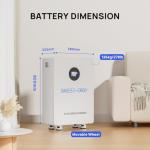 300Ah 48V LiFePO4 Battery with LCD Screen