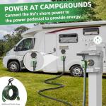 ISLEWIRE 50 Amp 15 Ft Heavy Duty RV Power Cord