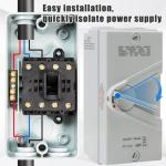 4-Pole 63A Waterproof Motor Disconnect Switch
