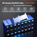 Litime 24V 230Ah LiFePO4 Battery Pack for RVs