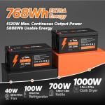 Litime 24V 230Ah LiFePO4 Battery Pack for RVs