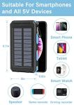 36800mAh Solar Power Bank with Fast Charging
