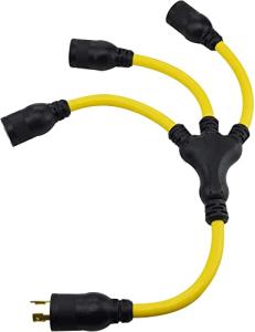 Heavy Duty Generator Extension Cord with Splitter
