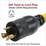 Heavy Duty Generator Extension Cord with Splitter