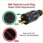 Heavy Duty Generator Extension Cord with Splitter