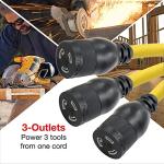 Heavy Duty Generator Extension Cord with Splitter