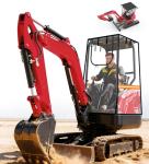 JDMON Waterproof Mini Excavator Cover with Roof Straps