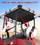 JDMON Waterproof Mini Excavator Cover with Roof Straps