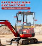 JDMON Waterproof Mini Excavator Cover with Roof Straps