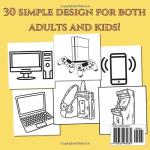 Coloring Book for Adults and Kids: Easy Designs