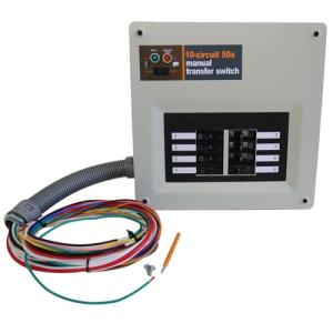 50 Amp Indoor Manual Transfer Switch Kit