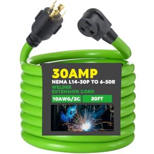 Kanayu 20 ft Welder Extension Cord 30 Amp