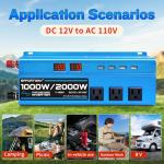 1000W Pure Sine Wave Inverter with USB Ports