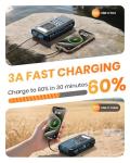 SOARAISE 48000mAh Solar Portable Charger with Flashlight