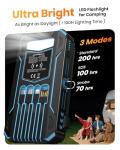 SOARAISE 48000mAh Solar Portable Charger with Flashlight