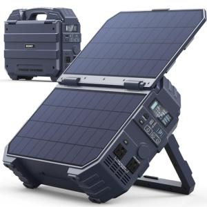 BROWEY 1600W Portable Power Station with Solar Panel