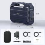 BROWEY 1600W Portable Power Station with Solar Panel