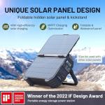 BROWEY 1600W Portable Power Station with Solar Panel