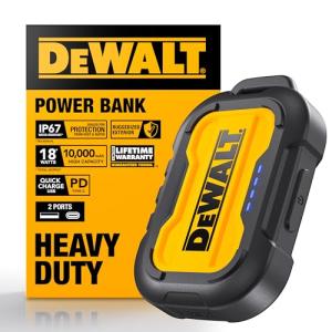 DEWALT Portable Charger 10,000 mAh Power Bank