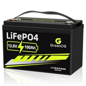 GREENOE 12V 100Ah LiFePO4 Rechargeable Battery