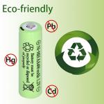 Yibatopow 16 Pack Rechargeable AA Solar Batteries