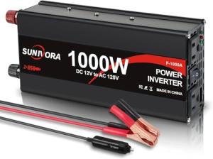 Sunivora 1000W Inverter for Car and Camping