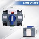 63A Dual Power Generator Transfer Switch 110V