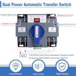 63A Dual Power Generator Transfer Switch 110V
