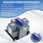 63A Dual Power Generator Transfer Switch 110V