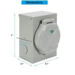 Veepeak 50 Amp Weatherproof Generator Inlet Box