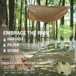 Tredre Rainwater Collection Kit with Waterproof Tarp