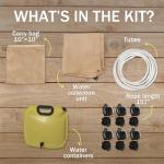 Tredre Rainwater Collection Kit with Waterproof Tarp
