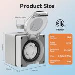 30 Amp NEMA L5-30C Power Inlet Box