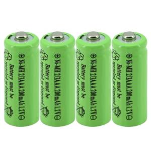 Yibatopow 4 Pack Rechargeable 2/3 AAA Batteries