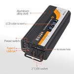 1000W Pure Sine Wave Inverter with Fast Charging