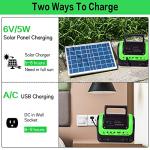 Portable Solar Generator with Panel and Flashlight