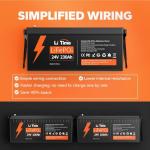 Litime 24V 230Ah LiFePO4 Battery 3-Pack