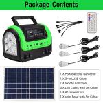 Portable Solar Generator with Panel and Flashlight