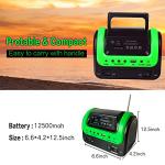 Portable Solar Generator with Panel and Flashlight