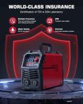 ARCCAPTAIN 200A Portable Stick Welder with LED Display