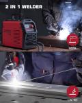 ARCCAPTAIN 200A Portable Stick Welder with LED Display