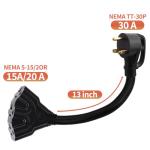 30 Amp RV Adapter Cord for Household Outlets