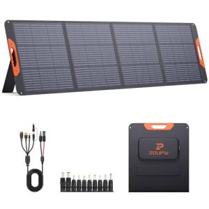 ZOUPW 200W Portable Solar Panel for Camping