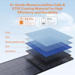 ZOUPW 200W Portable Solar Panel for Camping